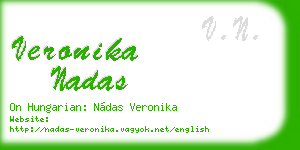 veronika nadas business card
