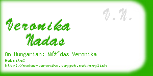 veronika nadas business card